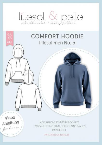 Papierschnittmuster lillesol men No.5 Comfort Hoodie